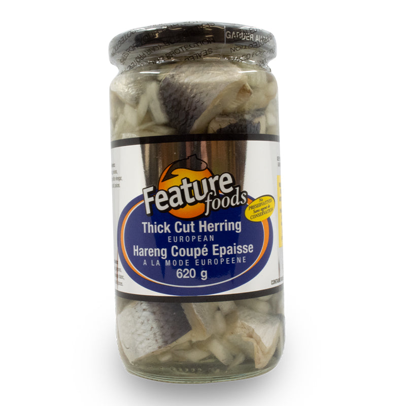 FEATURE FOODS 620G THICK CUT HERRING — Epicure Market