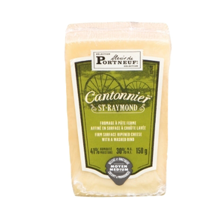 ALEXIS DE PORTNEUF CANTONNIER 150G CHEESE RIPENED WITH WASHED RIND