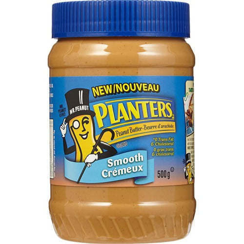 PLANTERS BUTTERS PEANUT BUTTER SMOOTH 500G