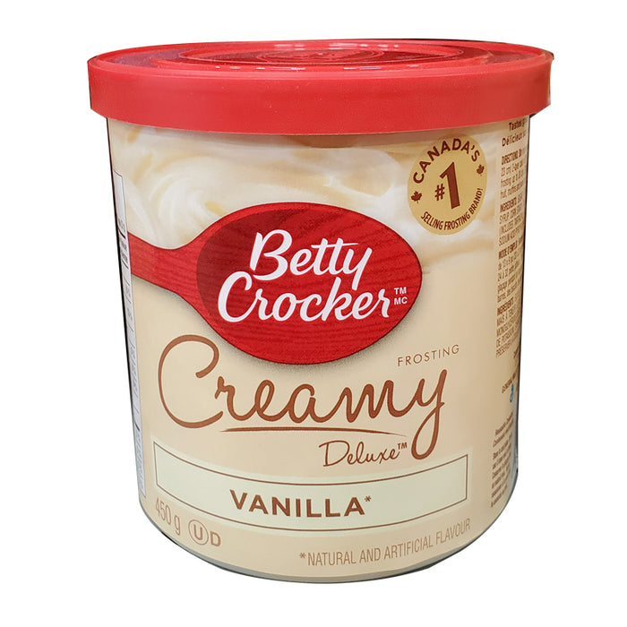 BETTY CROCKER 450G  CREAMY FROSTING VANILLA