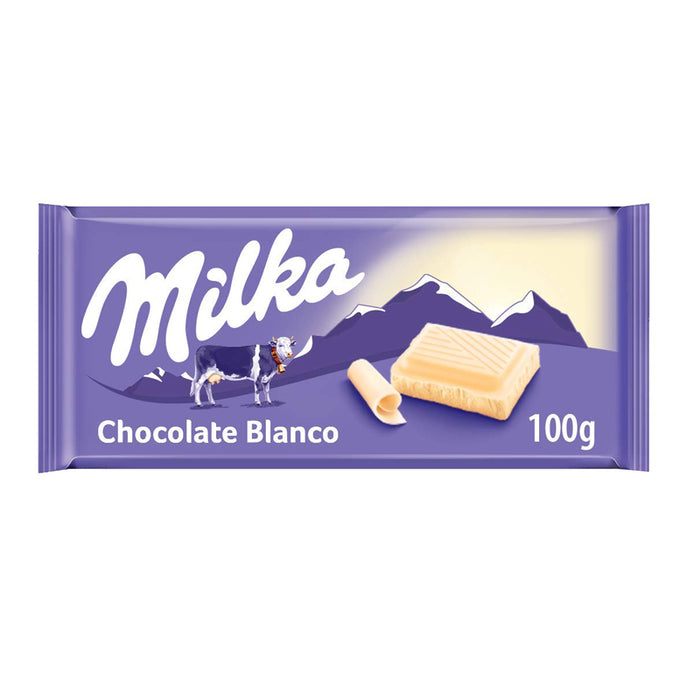 MILKA WHITE CHOCOLATE BAR 100G