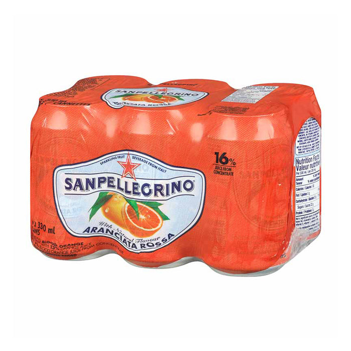 SAN PELLEGRINO ARANCIATA ROSSA BLOOD ORANGE FLAVOR 6X330 ML