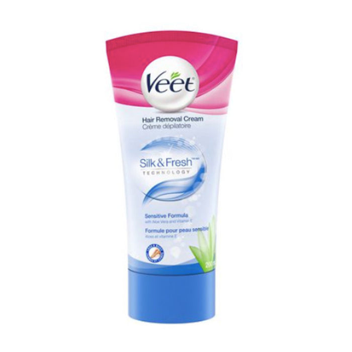 VEET 200ML BODY CARE HAIR REMOVAL CREAM SENSITIVE FORMULA SILK AND FRESH