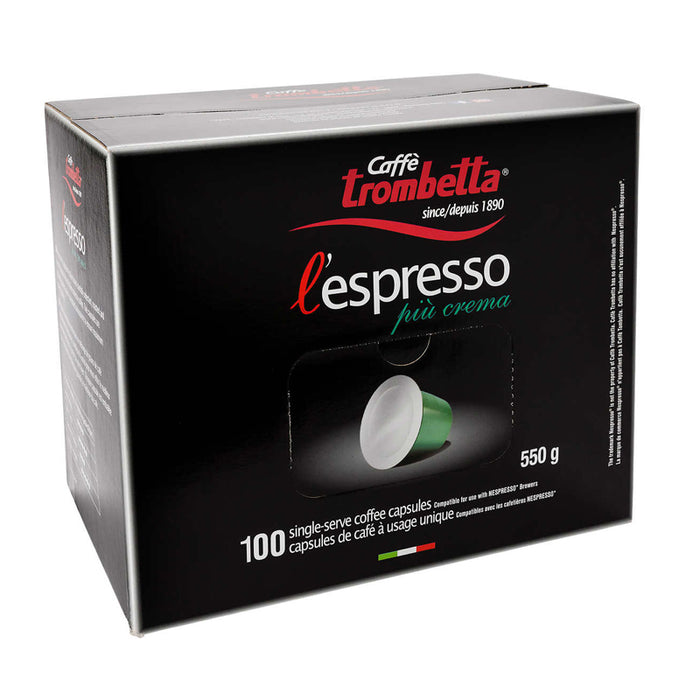 COFFEE TROMBETTA L'ESPRESSO PIU CREMA 55G