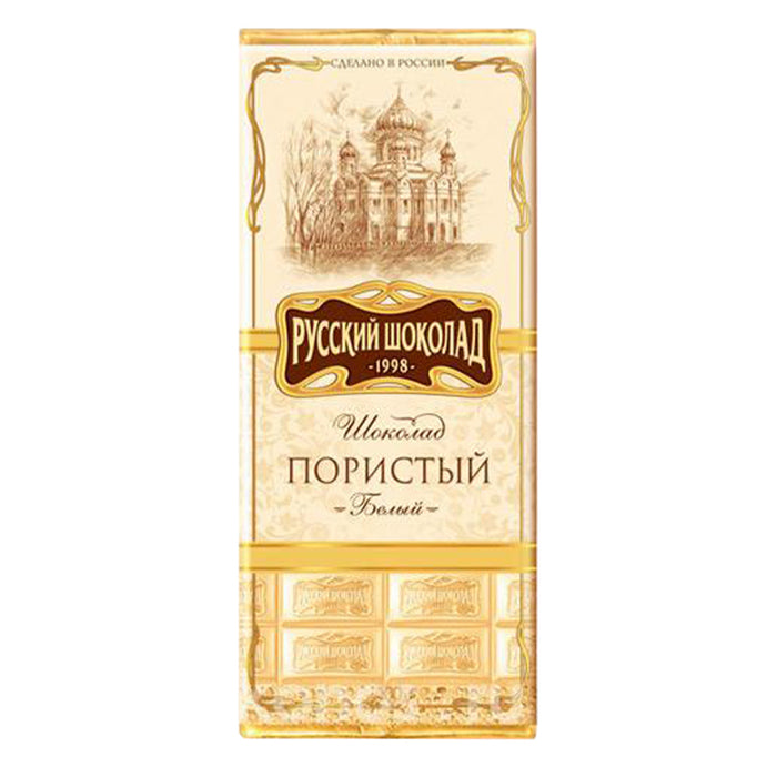 RUSSIAN CHOCOLATE WHITE AERATED 90G