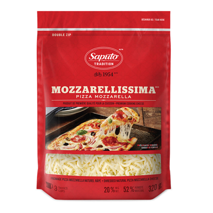 SAPUTO 320G CHEESE MOZZARELLISSIMA SHREDDED