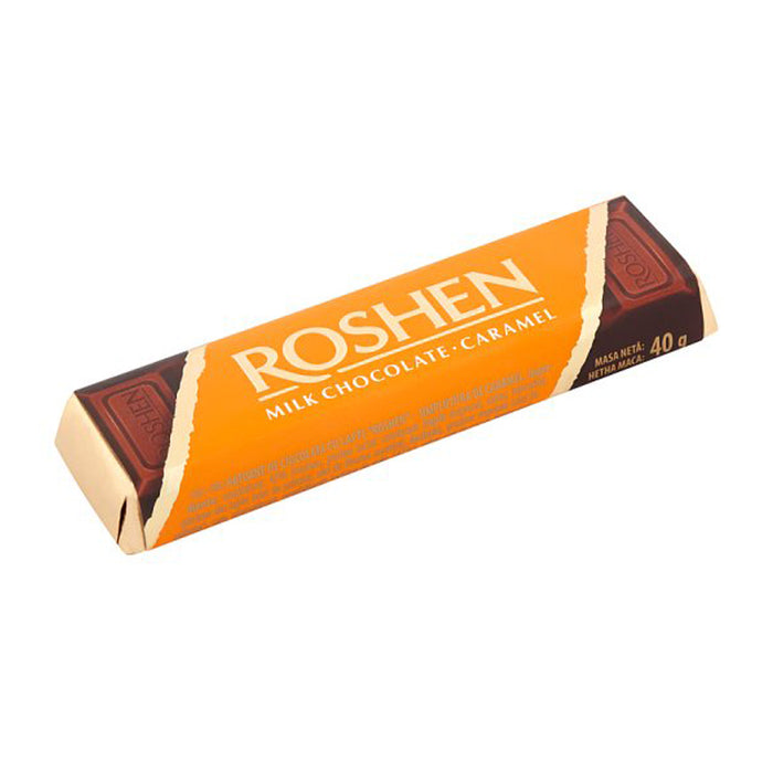ROSHEN 40G MILK CHOCOLATE BAR WITH CARAMEL FILLING