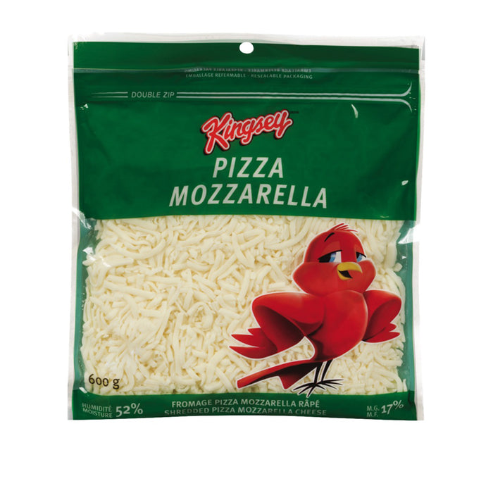 KINGSEY 600G PACKAGED CHEESE CHEESE PIZZA MOZZARELLA SHREDDED