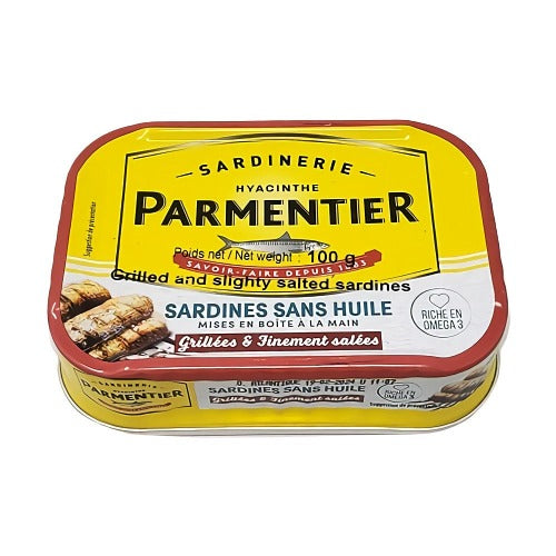 PARMENTIER SARDINES FILLETS GRILLED AND SLIGHTLY SALTED 100G