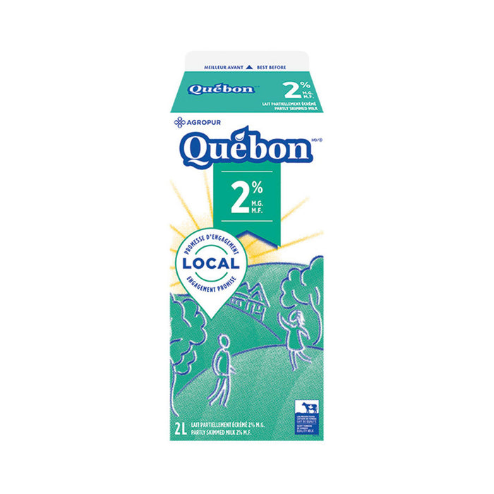 QUEBON 2L MILK 2%