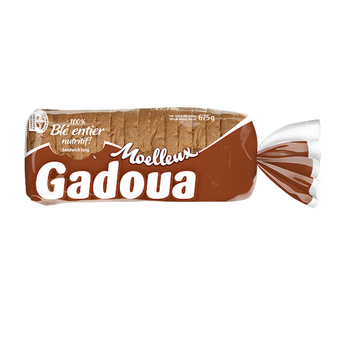 GADOUA WHOLE WHEAT BREAD 675G