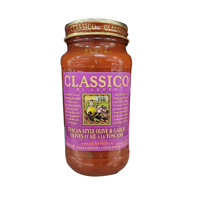 CLASSICO 650ML  TUSCAN STYLE OLIVE AND GARLIC