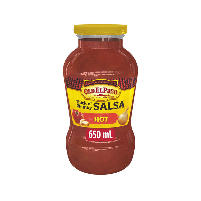OLD EL PASO SALSA THICK AND CHUNKY HOT 650ML