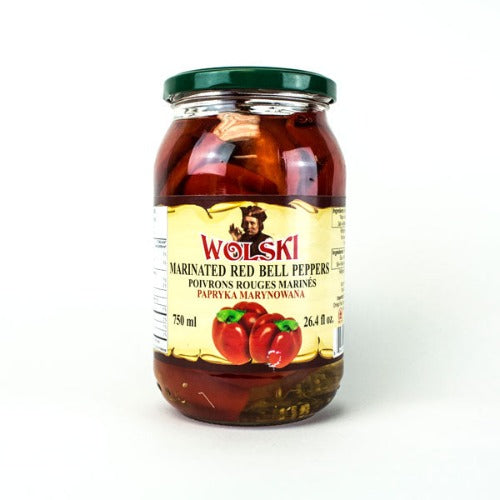 WOLSKI MARINATED RED BELL PEPPERS 750ML