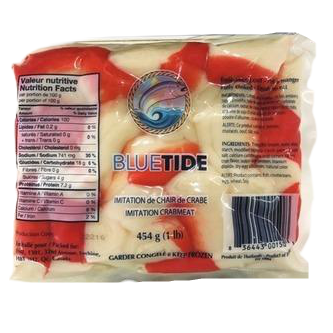 BLUE TIDE IMITATION CRAB MEAT 454G