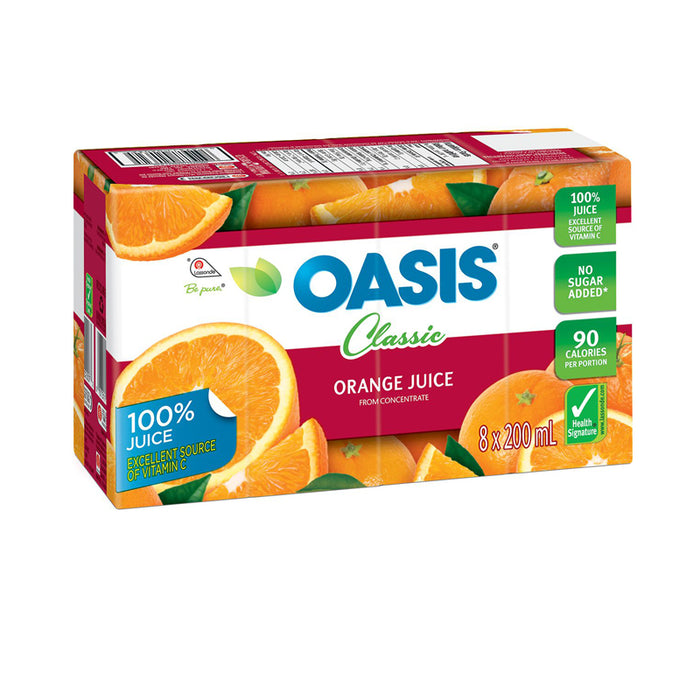 OASIS ORANGE JUICE 8×200ML