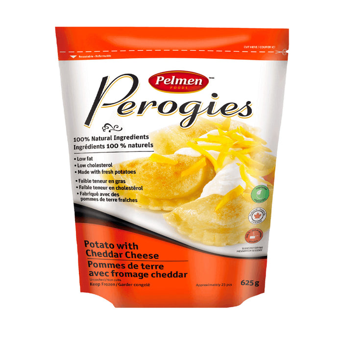 PELMEN FOODS POTATO CHEDDAR CHEESE PEROGIES 625G