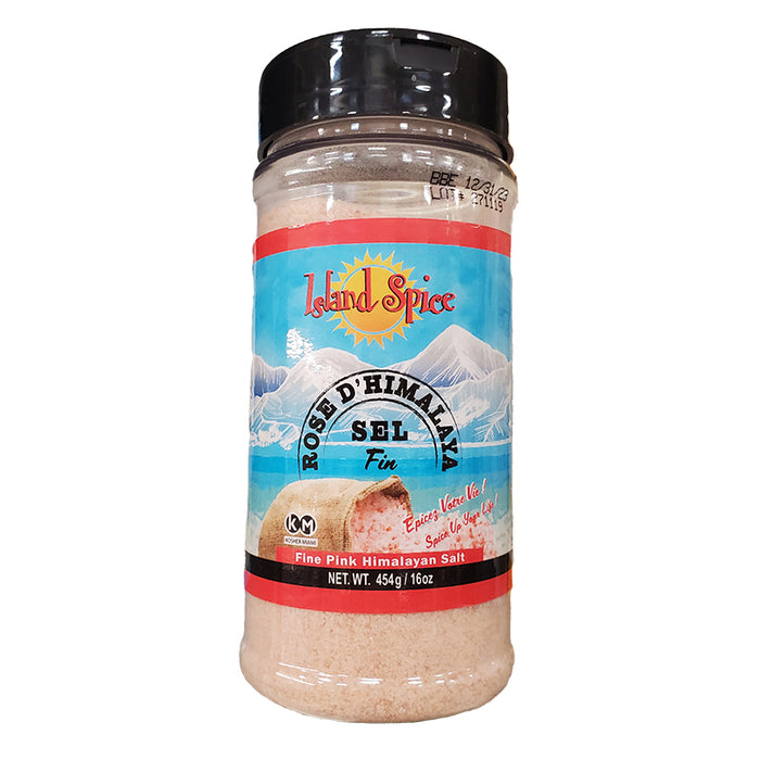 ISLAND SPICE FINE PINK HIMALAYAN SALT 454G