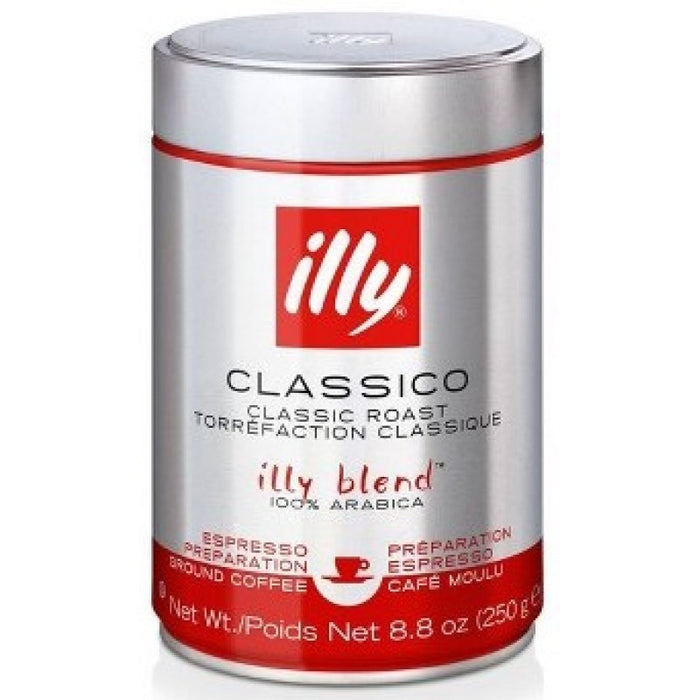 ILLY CLASSIC ROAST GROUND COFFEE 250G