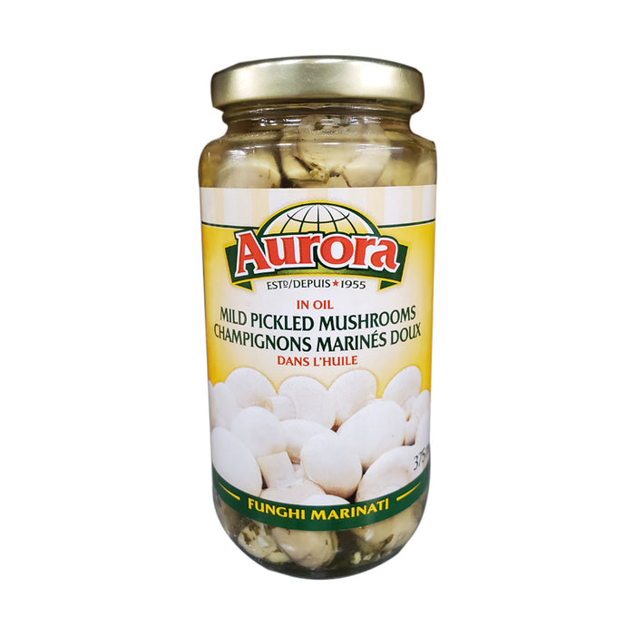 AURORA 375ML MILD PICKLED MUSHROOMS