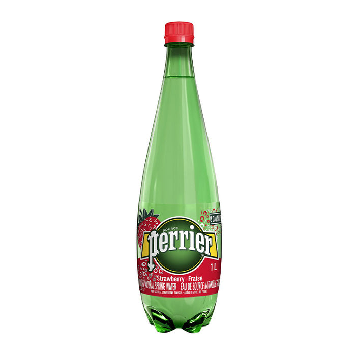 PERRIER STRAWBERRY FLAVOR SPARKLING WATER 1L