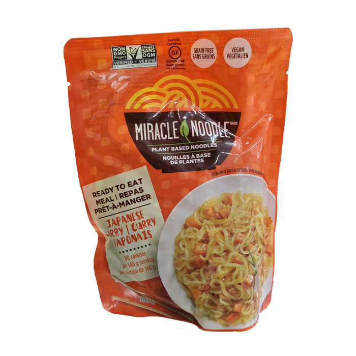 MIRACLE NOODLE 280G PASTA PLANT BASED NOODLES JAPANESE CURRY