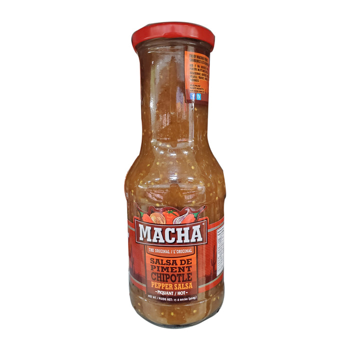 MACHA PEPPER SALSA HOT 500G