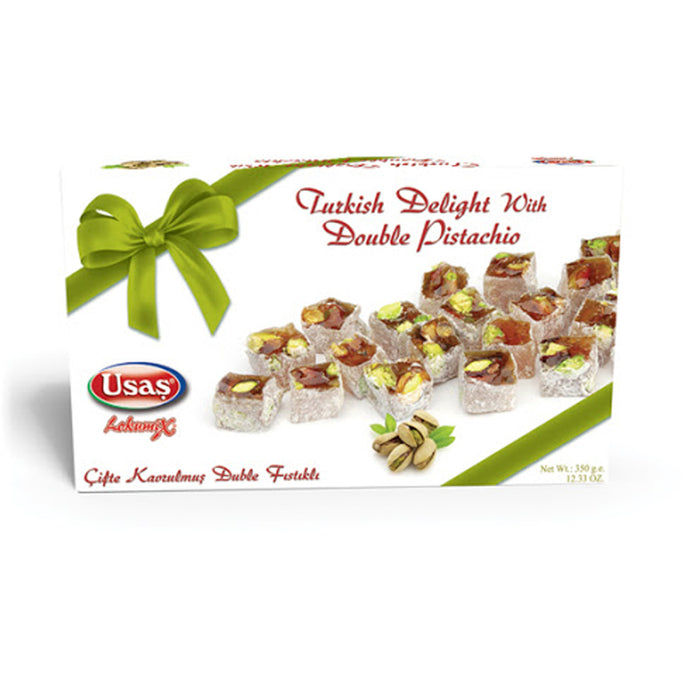 USAȘ LOKUMIX 350G  TURKISH DELIGHT DOUBLE PISTACHIO