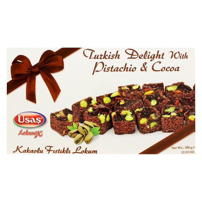 USAȘ TURKISH DELIGHT WITH PISTACHIO & COCOA 350G