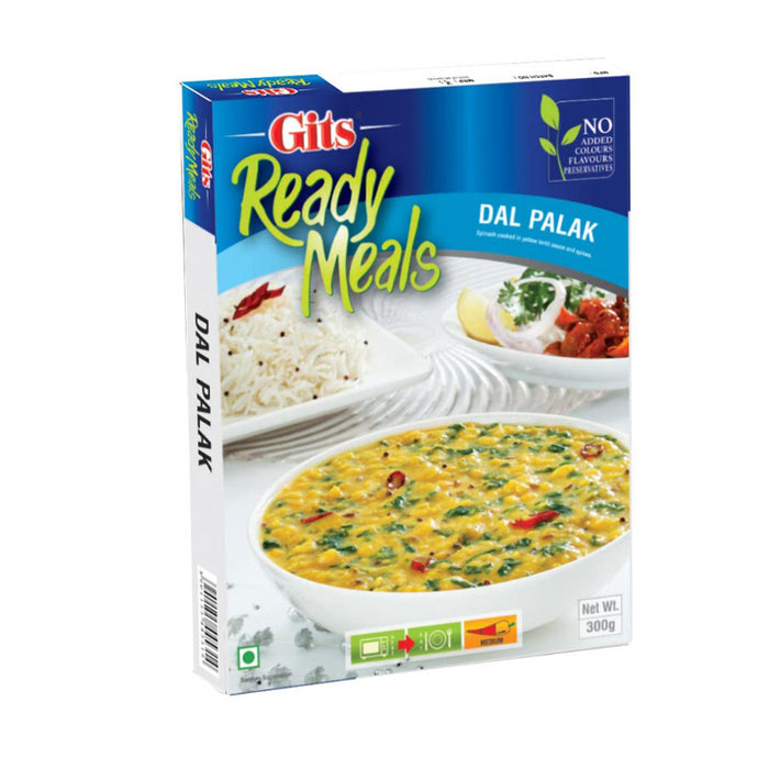 GITS 300G DAL PALAK READY MEAL, SPINACH COOKED IN YELLOW LENTIL SAUCE