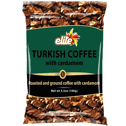 ELITE TURKISH COFFEE WITH CARDAMOM 100G
