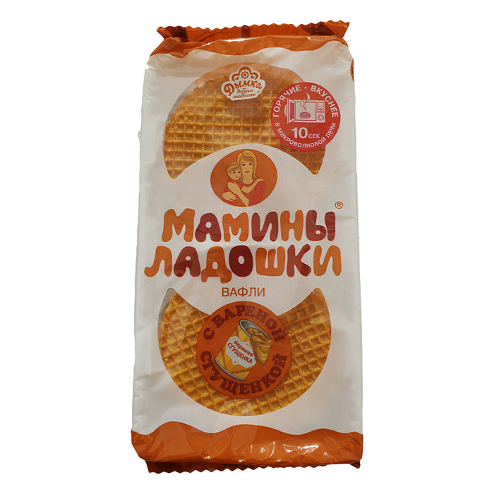 DIMKA MOM'S HANDS 225G WAFERS WAFFLES WITH CONDENSED MILK