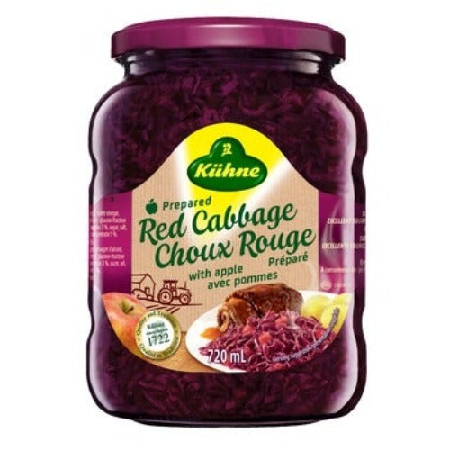 KUHNE PREPARED RED CABBAGE WITH APPLE 680ML
