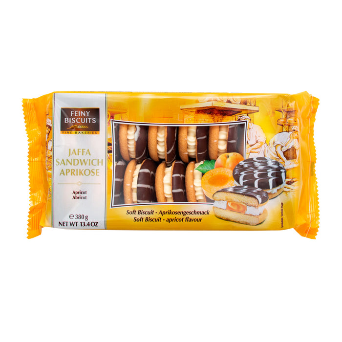 FEINY BISCUITS 380G COOKIES JAFFA SANDWICH APRICOT