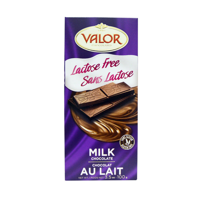 VALOR LACTOSE FREE MILK CHOCOLATE 100G