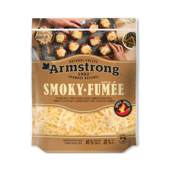 ARMSTRONG CHEESE 320G PACKAGED CHEESE SMOKY GRATED