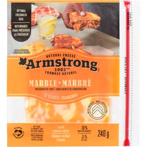 ARMSTRONG MARBLE 12 SLICES CHEESE 240G