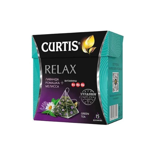 CURTIS RELAX GREEN TEA 15 PYRAMIDS
