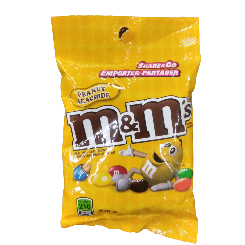 M&M PEANUT MILK CHOCOLATE CANDIES 120G