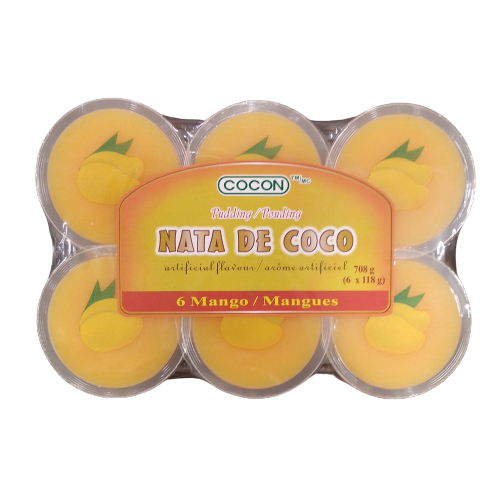 COCON PUDDING NATA DE COCO MANGO 6 x 118G