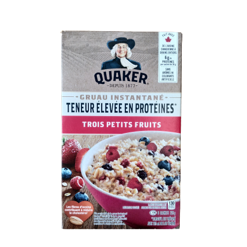 QUAKER INSTANT OATMEAL TRIPLE BERRY 228G