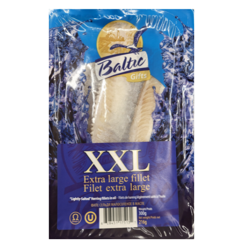 BALTIC GIFTS XXL EXTRA LARGE HERRING FILLET 300G