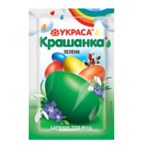 UKRASKA COLOR FOR EGGS GREEN COLOR 5G