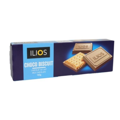 ILIOS MILK CHOCOLATE COOKIES 102G