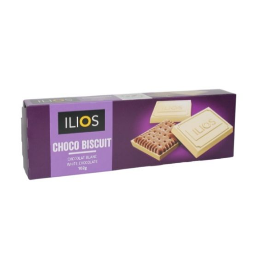 ILIOS WHITE CHOCOLATE COOKIES 102G