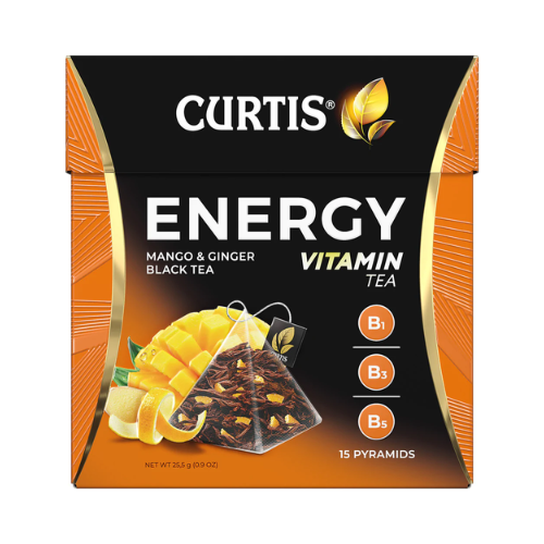 CURTIS ENERGY BLACK TEA 15 PYRAMIDS