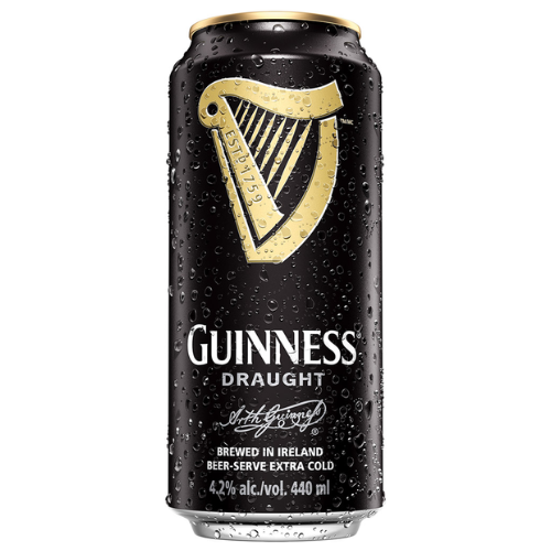 GUINNESS DRAUGHT STOUT BEER BEVERAGE 440ML