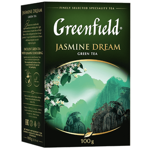 GREENFIELD JASMINE DREAM GREEN TEA 100G