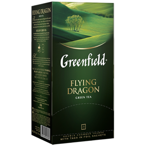 GREENFIELD GREEN TEA FLYING DRAGON 25 BAGS