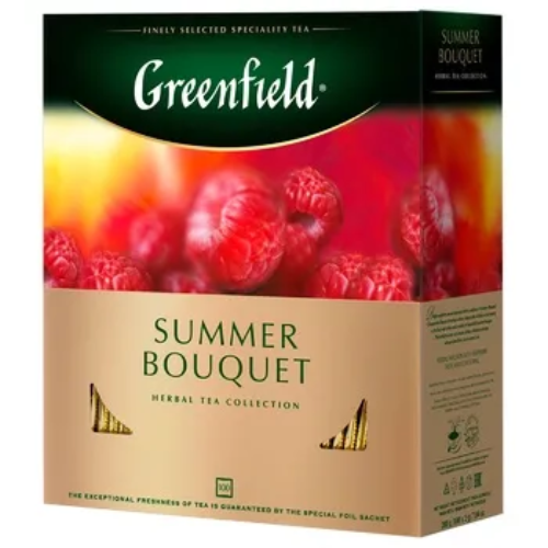 GREENFIELD SUMMER BOUQUET TEA 100 BAGS